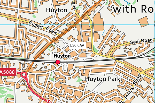 L36 6AA map - OS VectorMap District (Ordnance Survey)