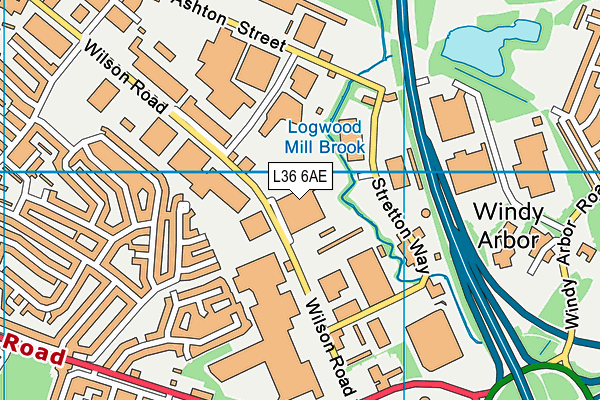 L36 6AE map - OS VectorMap District (Ordnance Survey)