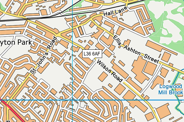 L36 6AF map - OS VectorMap District (Ordnance Survey)