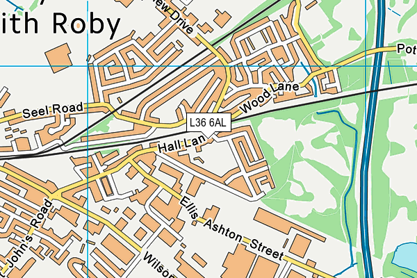 L36 6AL map - OS VectorMap District (Ordnance Survey)