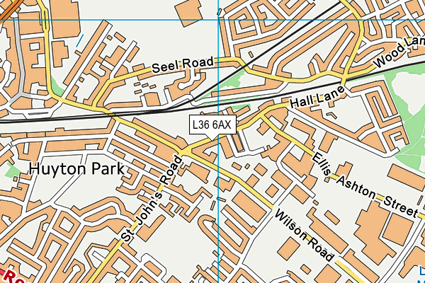 L36 6AX map - OS VectorMap District (Ordnance Survey)
