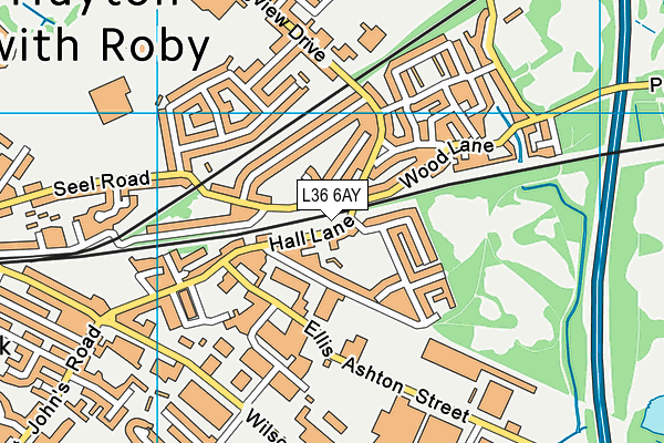 L36 6AY map - OS VectorMap District (Ordnance Survey)