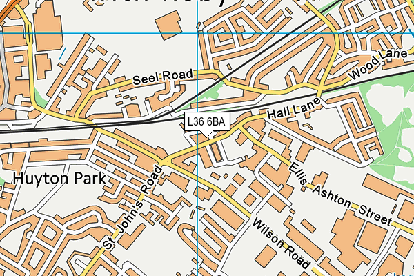 L36 6BA map - OS VectorMap District (Ordnance Survey)