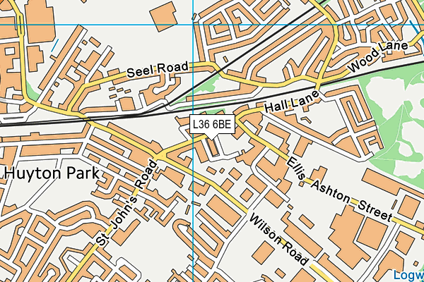 L36 6BE map - OS VectorMap District (Ordnance Survey)