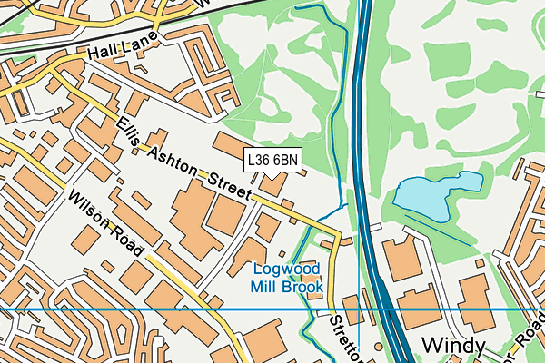 L36 6BN map - OS VectorMap District (Ordnance Survey)