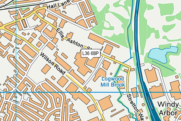 L36 6BP map - OS VectorMap District (Ordnance Survey)