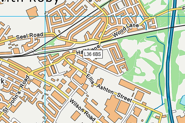 L36 6BS map - OS VectorMap District (Ordnance Survey)