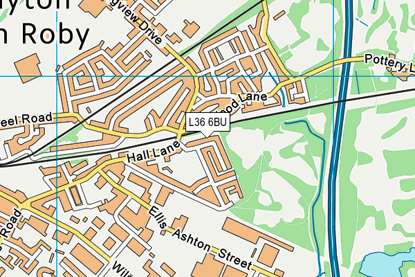 L36 6BU map - OS VectorMap District (Ordnance Survey)