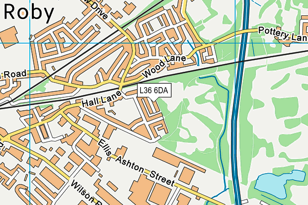 L36 6DA map - OS VectorMap District (Ordnance Survey)