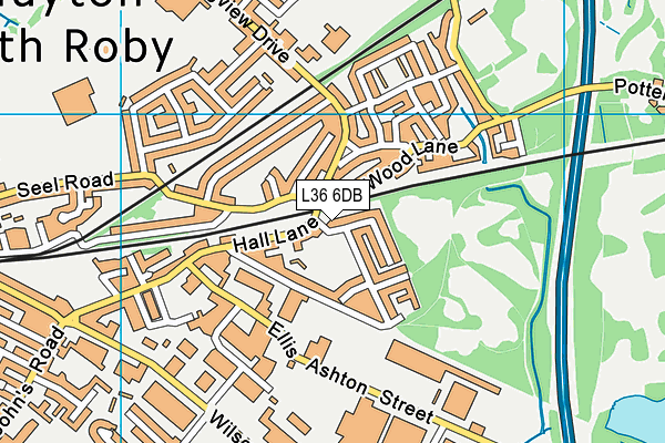 L36 6DB map - OS VectorMap District (Ordnance Survey)