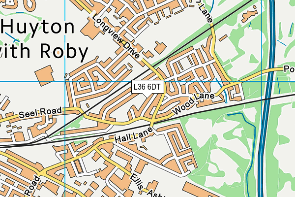 L36 6DT map - OS VectorMap District (Ordnance Survey)