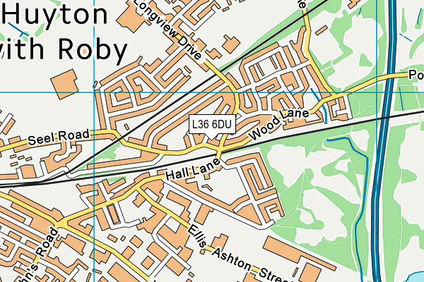 L36 6DU map - OS VectorMap District (Ordnance Survey)
