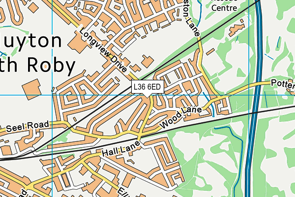 L36 6ED map - OS VectorMap District (Ordnance Survey)