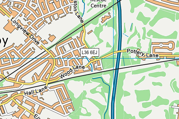L36 6EJ map - OS VectorMap District (Ordnance Survey)