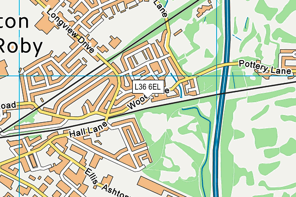 L36 6EL map - OS VectorMap District (Ordnance Survey)