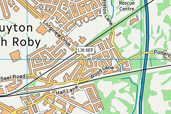 L36 6EP map - OS VectorMap District (Ordnance Survey)