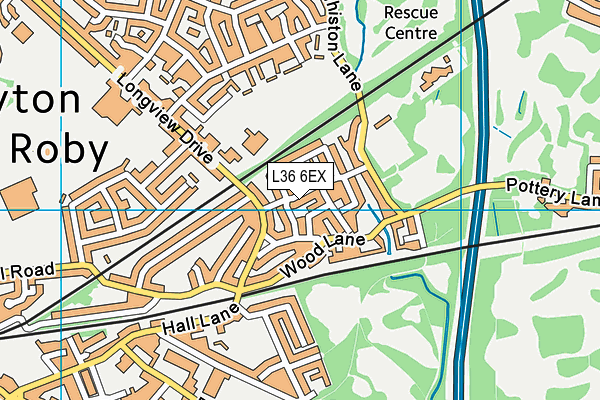L36 6EX map - OS VectorMap District (Ordnance Survey)