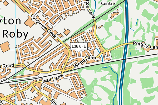 L36 6FE map - OS VectorMap District (Ordnance Survey)