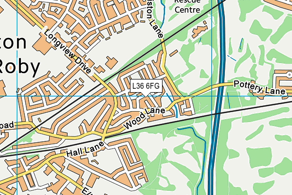 L36 6FG map - OS VectorMap District (Ordnance Survey)
