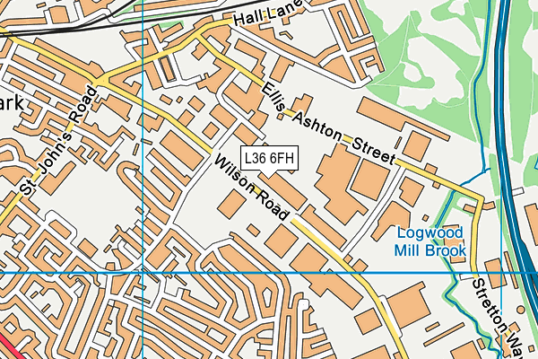Bodytorque Gym (Closed) map (L36 6FH) - OS VectorMap District (Ordnance Survey)