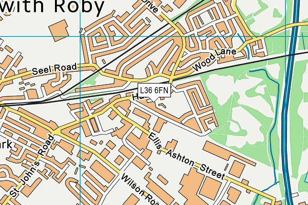 L36 6FN map - OS VectorMap District (Ordnance Survey)