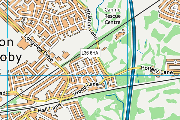 L36 6HA map - OS VectorMap District (Ordnance Survey)