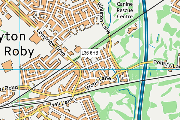 L36 6HB map - OS VectorMap District (Ordnance Survey)