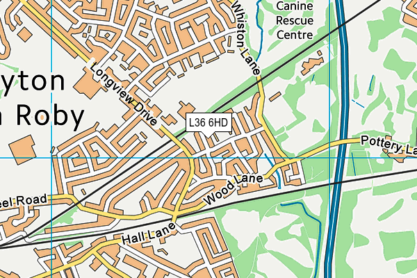 L36 6HD map - OS VectorMap District (Ordnance Survey)