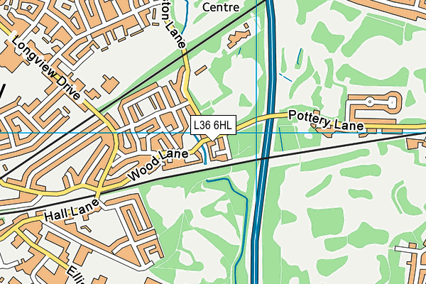 L36 6HL map - OS VectorMap District (Ordnance Survey)