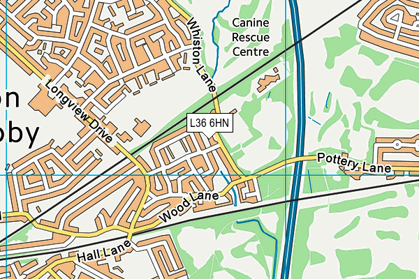 L36 6HN map - OS VectorMap District (Ordnance Survey)