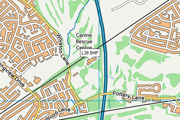 L36 6HP map - OS VectorMap District (Ordnance Survey)