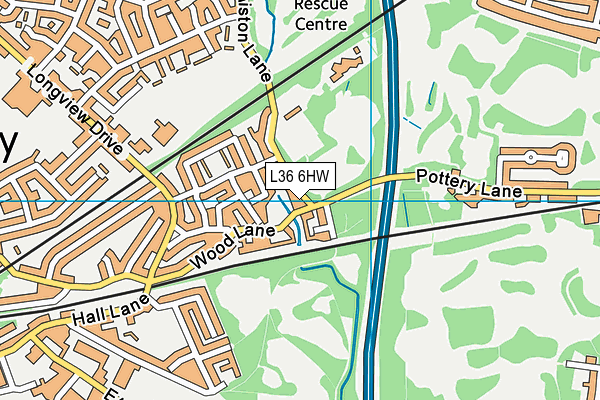 L36 6HW map - OS VectorMap District (Ordnance Survey)