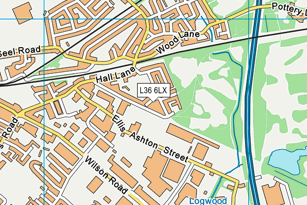 L36 6LX map - OS VectorMap District (Ordnance Survey)