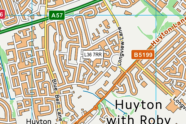 L36 7RR map - OS VectorMap District (Ordnance Survey)