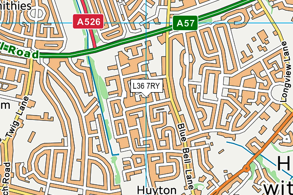 L36 7RY map - OS VectorMap District (Ordnance Survey)