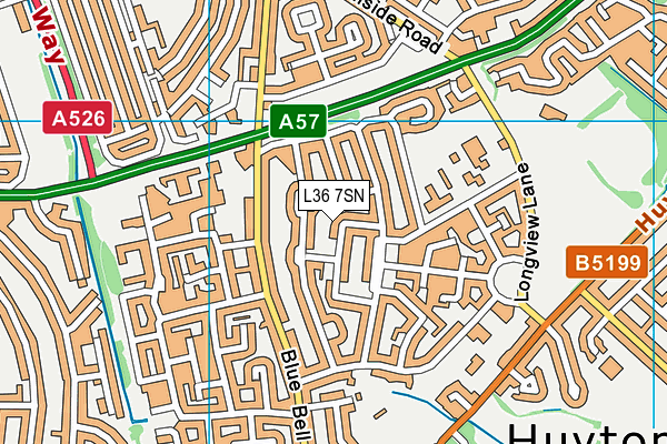L36 7SN map - OS VectorMap District (Ordnance Survey)