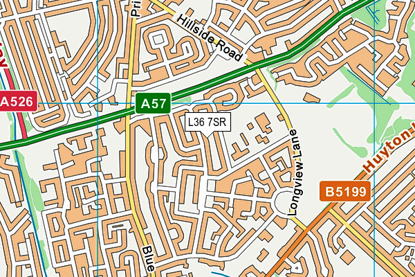L36 7SR map - OS VectorMap District (Ordnance Survey)