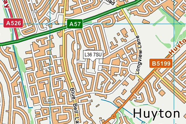 L36 7SU map - OS VectorMap District (Ordnance Survey)