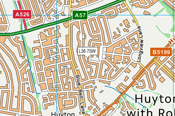 L36 7SW map - OS VectorMap District (Ordnance Survey)