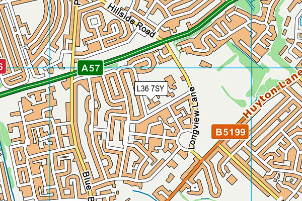 L36 7SY map - OS VectorMap District (Ordnance Survey)