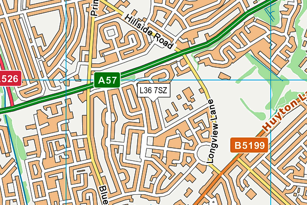 L36 7SZ map - OS VectorMap District (Ordnance Survey)