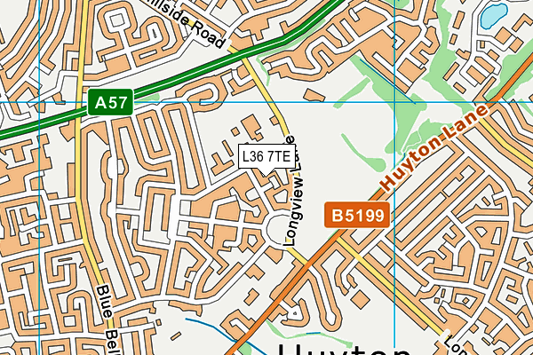 L36 7TE map - OS VectorMap District (Ordnance Survey)