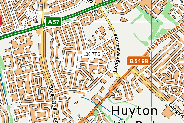 L36 7TG map - OS VectorMap District (Ordnance Survey)