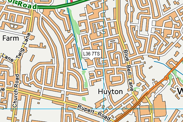 L36 7TS map - OS VectorMap District (Ordnance Survey)