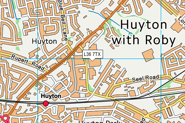 L36 7TX map - OS VectorMap District (Ordnance Survey)