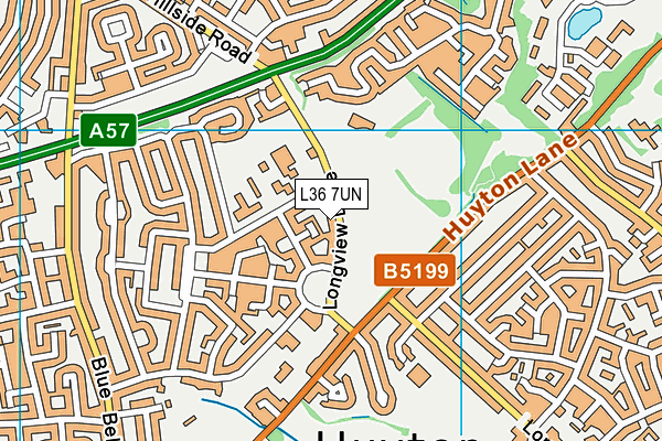 Purple Hub @ King George V map (L36 7UN) - OS VectorMap District (Ordnance Survey)