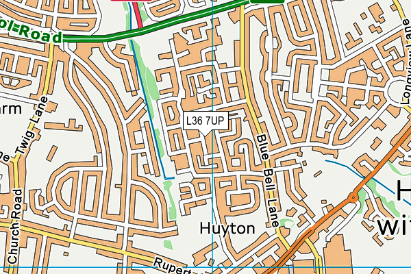 L36 7UP map - OS VectorMap District (Ordnance Survey)