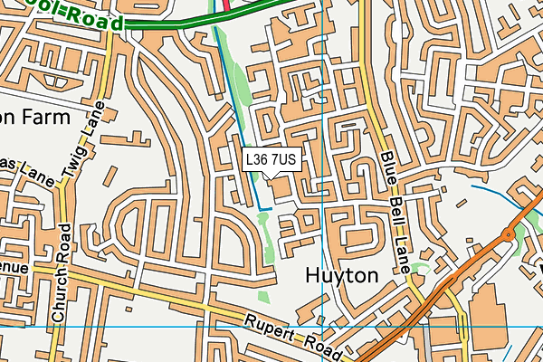 L36 7US map - OS VectorMap District (Ordnance Survey)