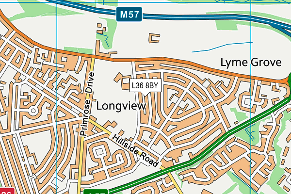 L36 8BY map - OS VectorMap District (Ordnance Survey)