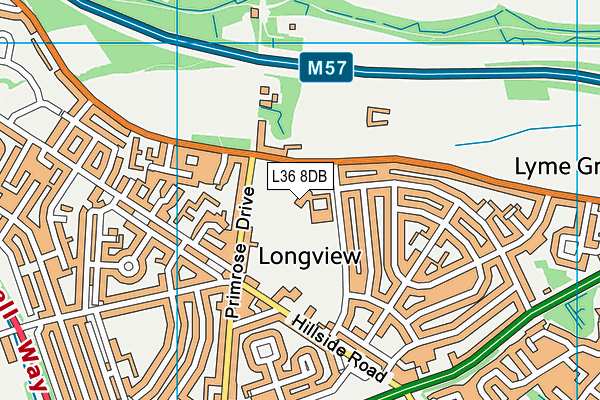 Knowsley Lane Primary School map (L36 8DB) - OS VectorMap District (Ordnance Survey)
